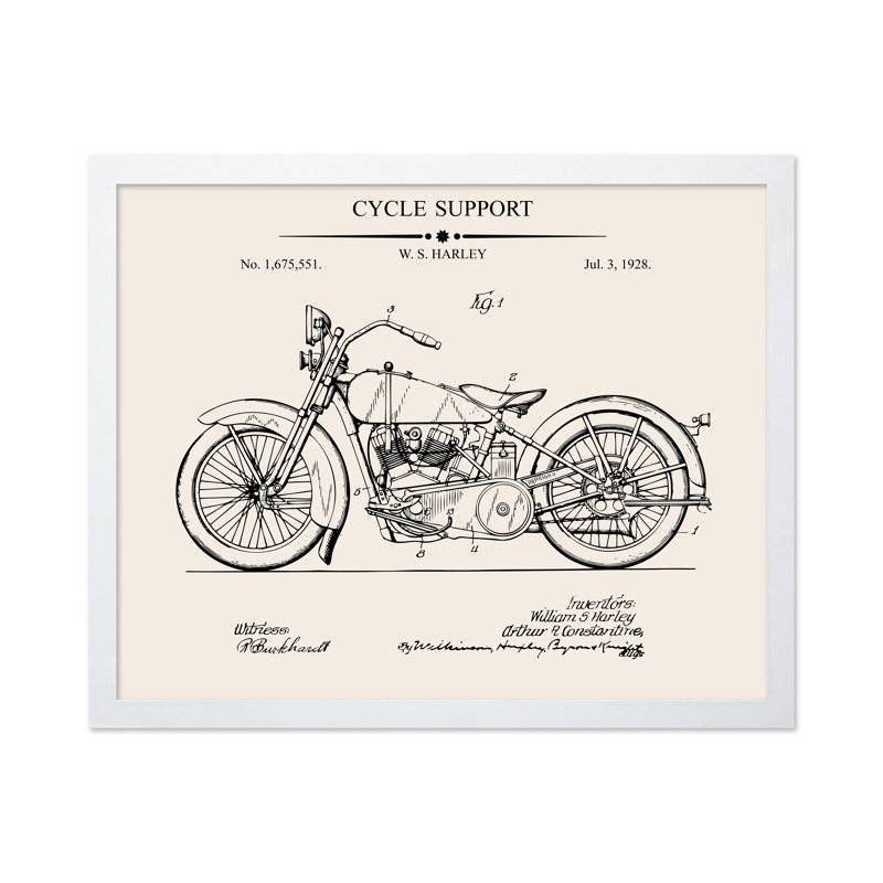 Plan de soutien de cycle, Affiche, H 24 po x l 32 po, Encadrement blanc