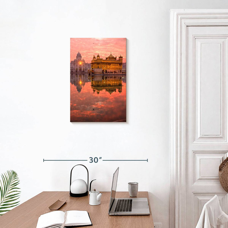 Aime Harmandir Sahib Reflection, 24" H x 16" W