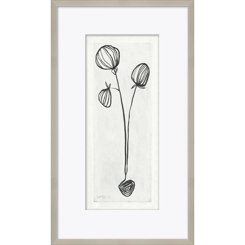 «Pods» par Susan Hable - Peinture encadrée sur papier