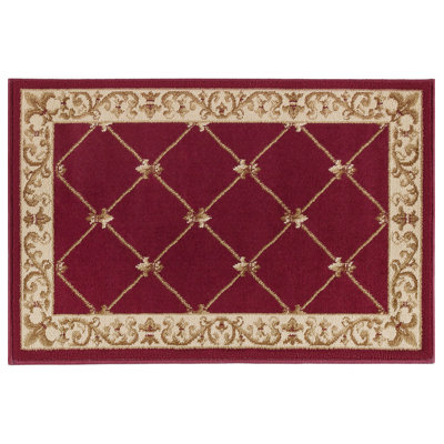 Clarence Oriental Red/Beige/Gold Area Rug