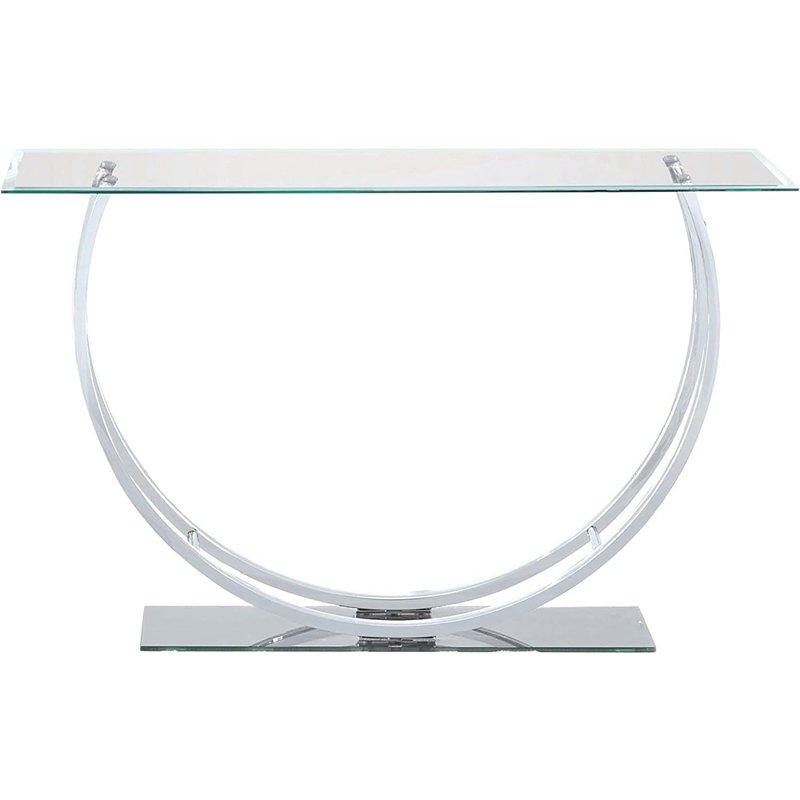 Hulet 48'' Glass Top Console Table