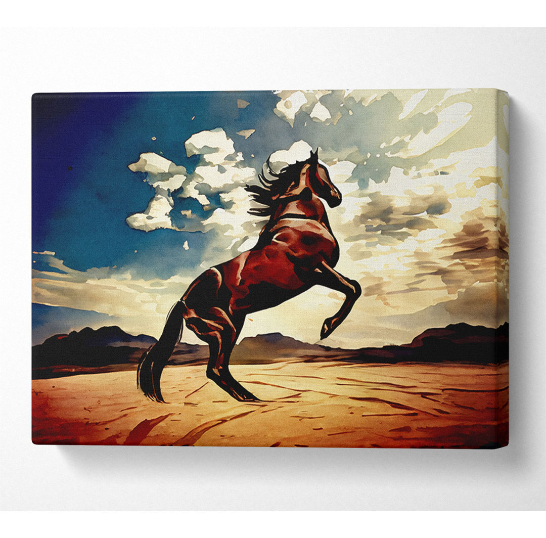 Rising Horse - Kunstdrucke auf Leinwand - Wrapped Canvas