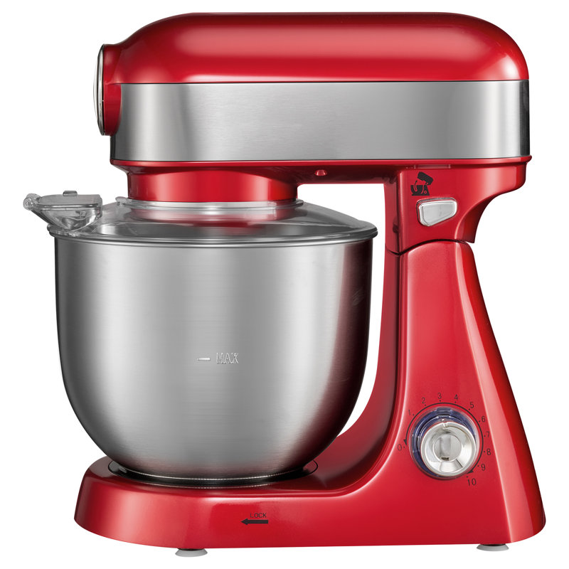 5.3 Qt Tilt-Head Stand Mixer, 400W Electric Kitchen Mixer with 10 Speeds, Stainless Steel Bowl, Splash Guard, Dough Hook, Whisk, and Beater for Baking and Mixing
