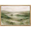 Douce colline verte surplombant un lac tranquille, reproduction d'art sur toile encadrée dans la chambre principale-1471994016-1471994019