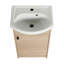 Petit meuble-lavabo autoportant avec lavabo