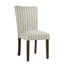 Chaise de salle à manger Parsons classique - Rayures grises et crème (paquet de 2)-133681350