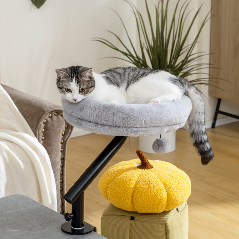 Lit de bureau pour chat à hauteur réglable à 360 ° pour le travail à domicile