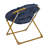 23" Kids Cozy Mini Folding Saucer Chair, Faux Fur Moon Chair for Toddlers and Bedroom-1587454519