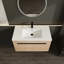 Ensemble de meuble-lavabo en chêne 36 po avec lavabo de comptoir en résine et armoire 2 portes Oak | Idée de cadeau