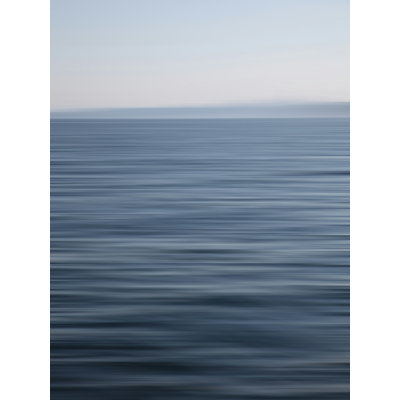 Abstrait bleu horizon - reproduction sur toile tendue