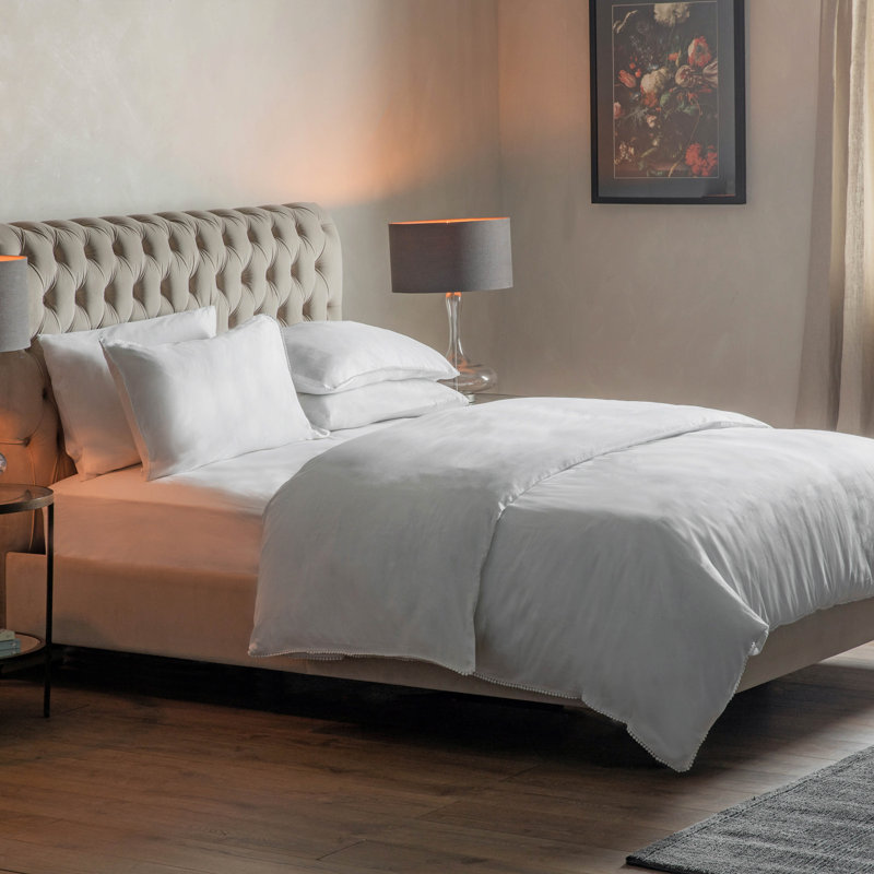 Lace Solid Colour Duvet Cover Set with Pillowcases Included, Single Duvet Cover + 1 Standard Pillowcase