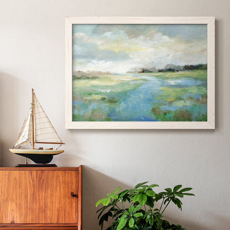 Winding Stream, reproduction d'art sur toile, Blanc, H 26 po x l 38 po