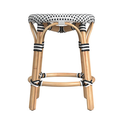Tobias Rattan Dining Short Stool