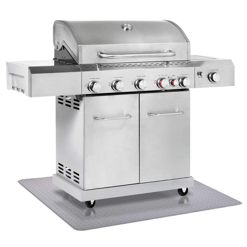Très grand sous-barbecue d'extérieur, Argent