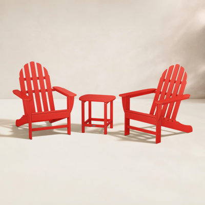 POLYWOOD® Classic Adirondack 2-Person Patio Seating Group