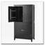 Armoire de rangement autoportante avec 4 portes et tablettes réglables-2101093683