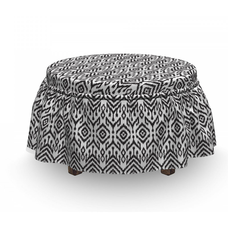 Box Cushion Ottoman Slipcover