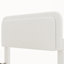 Cadre de lit grand Boucle, lit plateforme moderne avec tête de lit courbée ajustable, blanc-221596640