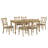 Jahnya 7-Piece Dining Table With 6 Cross Back Dining Chairs, Light Oak Finish-208596206