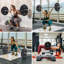 Bumper Plates – 10/15/25 lb Pair, 2" Steel Inserts, Anti-Slip & Durable, for Strength Training, Weightlifting, Squats