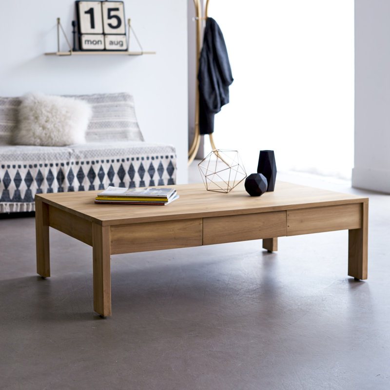 Moscatello Solid Wood Four Leg Coffee Table