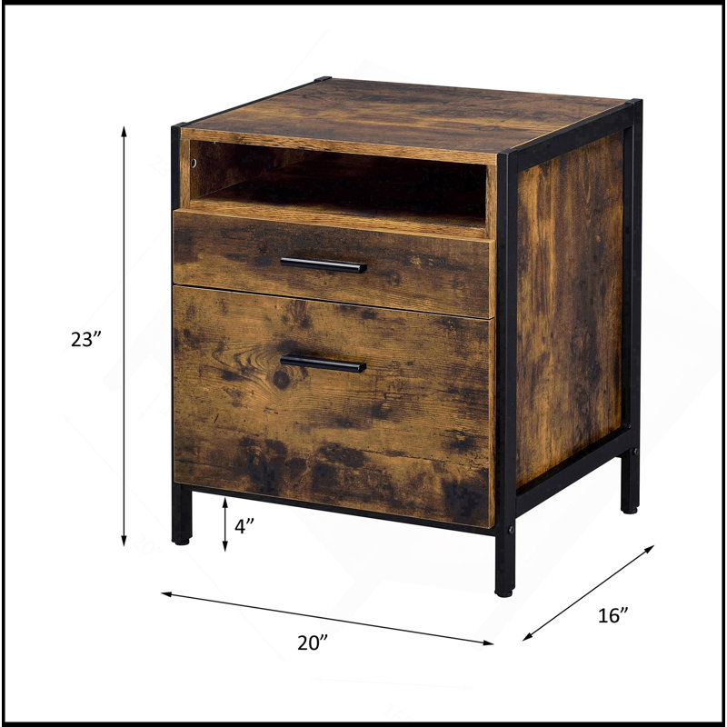 Rustic Oak Nightstand