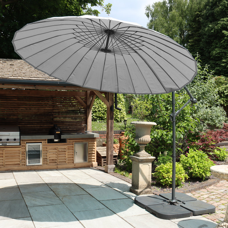 3m Shanghai Cantilever Parasol, Grey