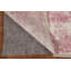 Tapis rayé rose à motif abstrait moderne 6 x 10