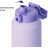 TYESO 40oz Insulated Water Bottle, Keep Cold 24H, Leak-Proof, Fits in Car Cup Holder, Stainless Steel Water Bottle for Sports, Travel, and School (Purple)-138807650