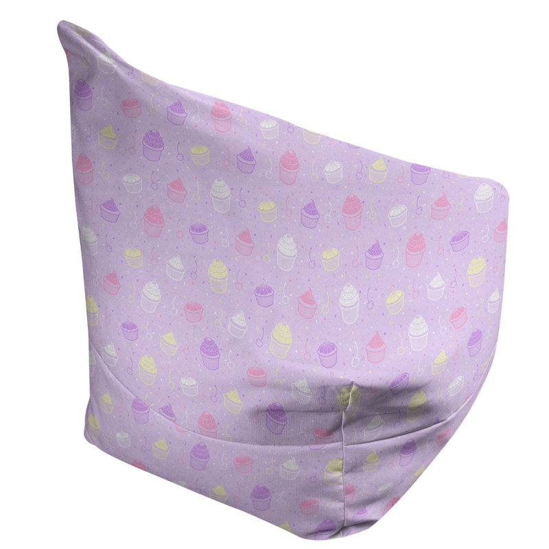 Petite chaise à sacs à billes & Leffel, H 86 po x l 2 po x P 43 po, Pas de bourre, Mauve, blanc, jaune