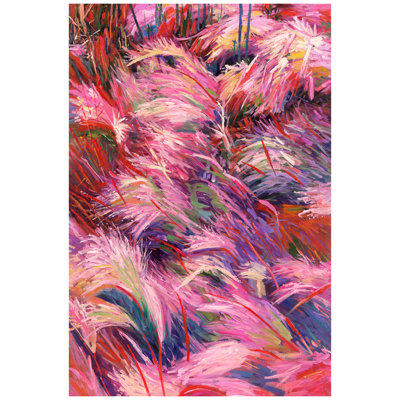 Colorful Wildflowers Meadow Blooms I Canvas Painting Print