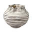 Curvature Ceramic Vessel, Brown