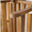 Canapé d'extérieur d'extérieur pour lit de jour, canapé 3 places avec accoudoirs pliables et 4 coussins de dossier, coussin amovible en teck et structure en bois d'acacia beige