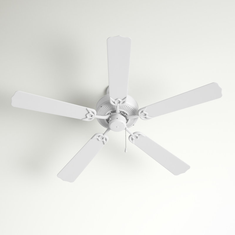 Aaden 52'' Ceiling Fan in White, White, White