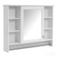 Armoire de toilette 3 en 1, armoire à pharmacie murale de 36 pouces avec tablette réglable et porte à fermeture en douceur, miroir haute définition avec rangement pour meuble-lavabo de salle de bain-670894941