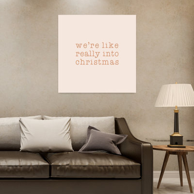 We'Re Really Into Christmas Abstract Contemporary Landscape Nature, impression d'art mural