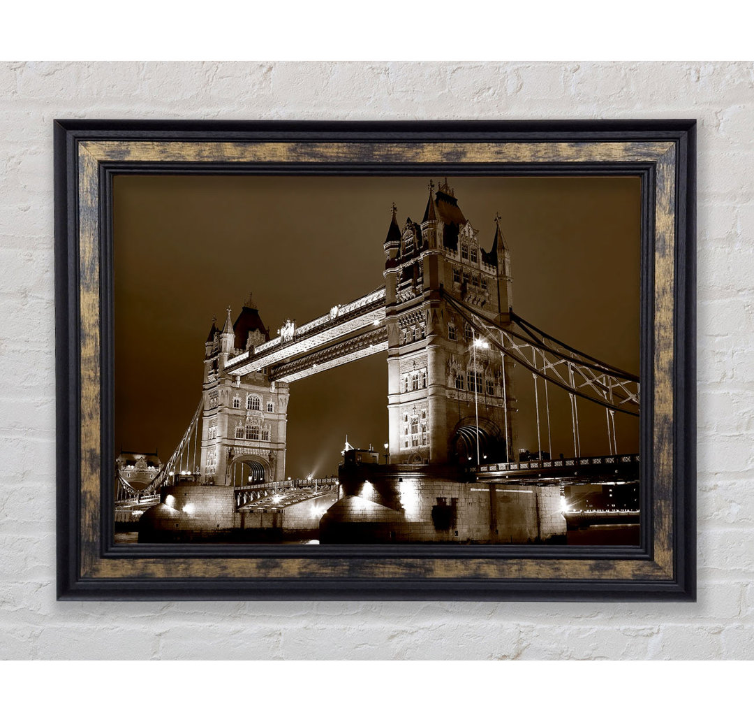 London Bridge Chocolate Skys - Einzelne Bilderrahmen Kunstdrucke