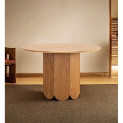 Japanese-style Creative Solid Wood Round Dining Table