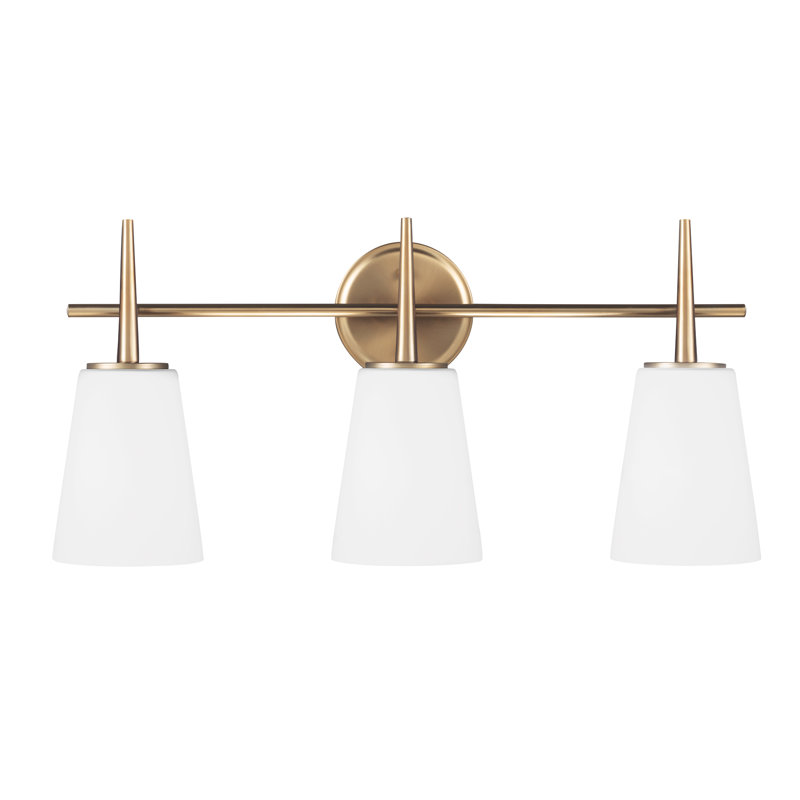 Erlandson 2 Light Dimmable Vanity Light, 100W A19 Medium, Satin Bronze