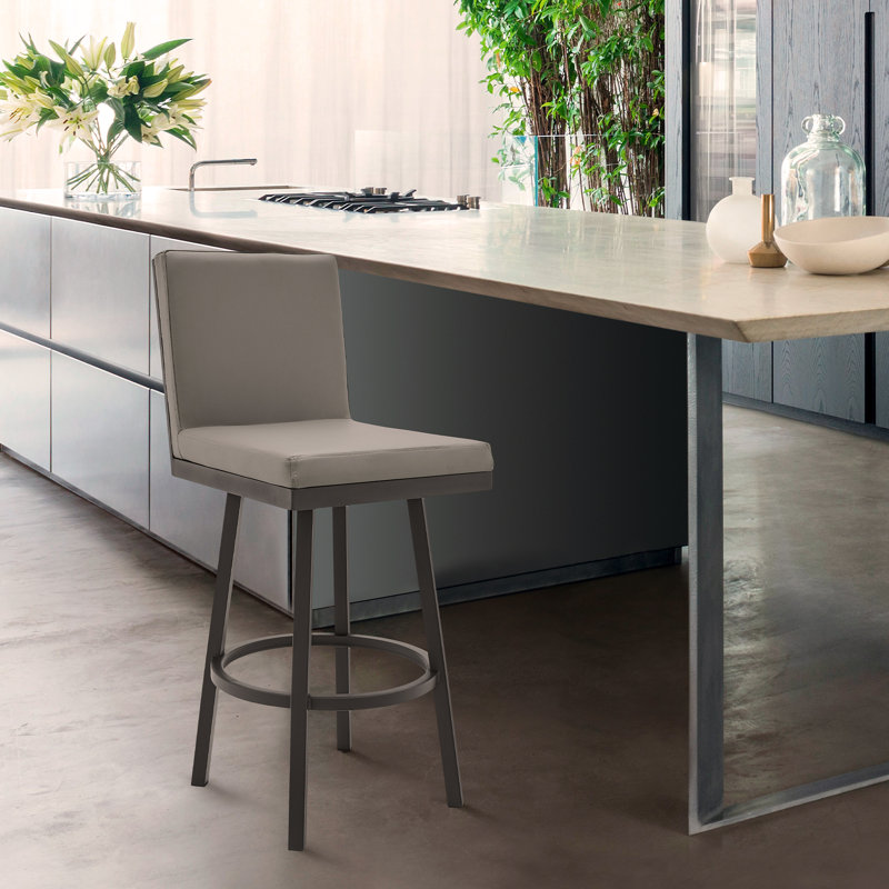 Tabouret de bar pivotant 30 po Rochester, Noir, noir, noir, noir
