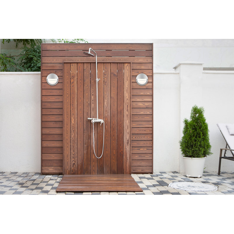 Clifton 1 - Bulb Outdoor Bulkhead Light, Satin