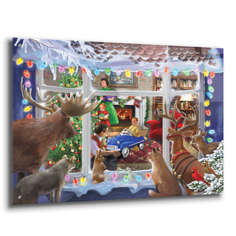 «Christmas Creatures» par Bigelow Illustration, H 24 po x l 36 po x P 0,2 po