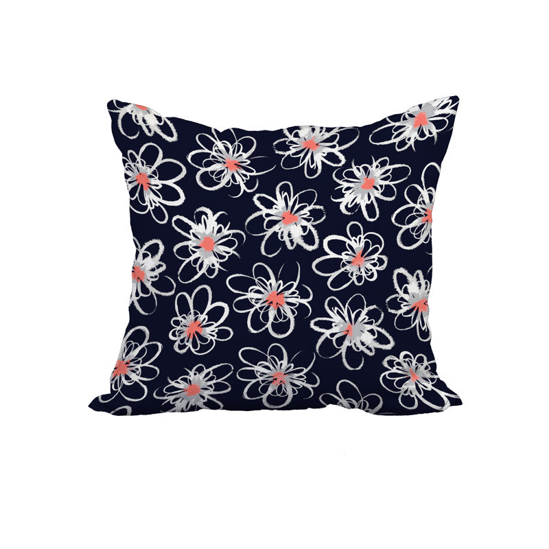 Housse et insert d'oreiller carré, 20 po x 20 po, Bleu marine