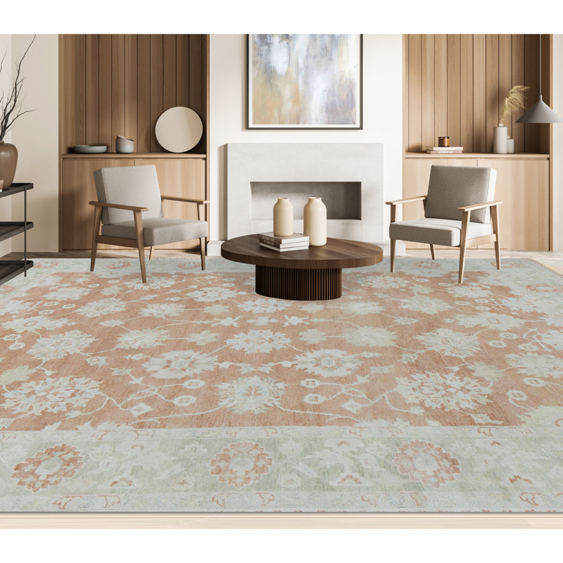 Smynra Hand Woven Wool Oriental Area Rug