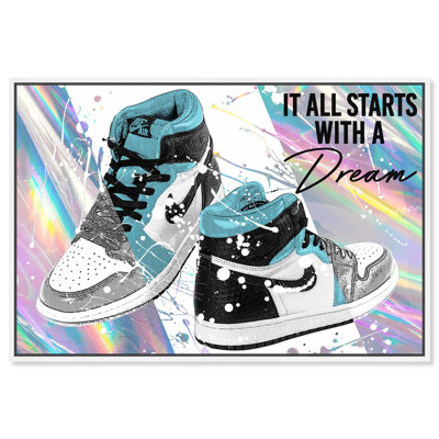 Holo Style Dream Sneakers Canvas Sneaker Prints by