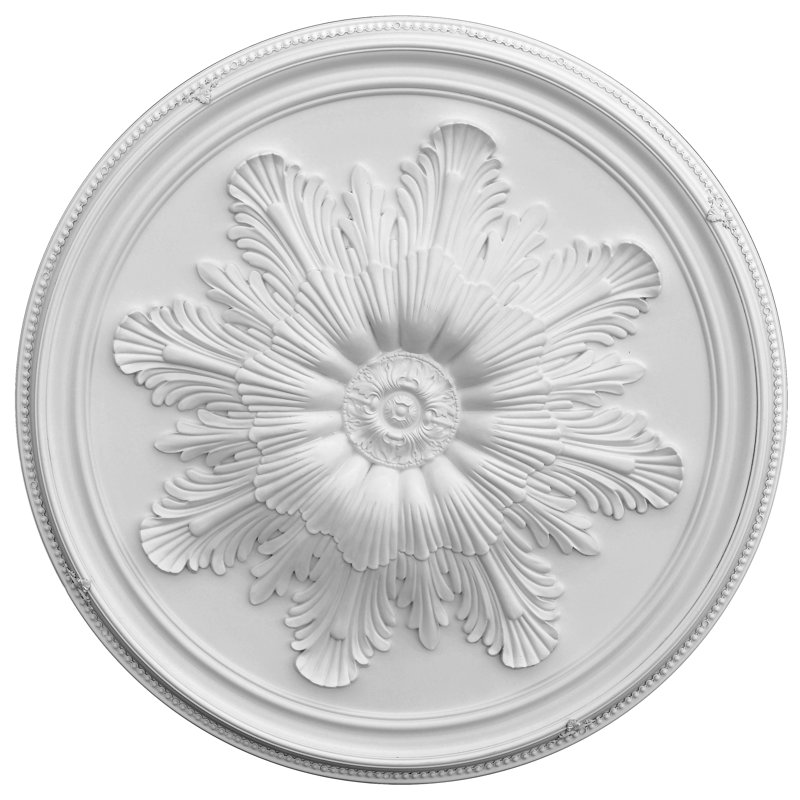 Grand médaillon de plafond rond Acanthus