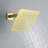Brushed Gold Shower System With 8 Inch Rain Shower Head And Handheld Spray Combo, 2-Function Shower Fixtures Set Including Trim Kit And Valve