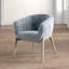 Fauteuil demi-tonneau en velours 28 po Barnes-2026912769