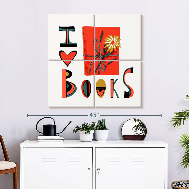 Senne - J'aime les livres, H 32 po x l 32 po