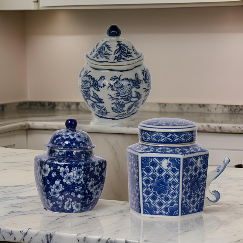 Decorative Urns & Jars, 6" H x 4.5" D x 4.5" W